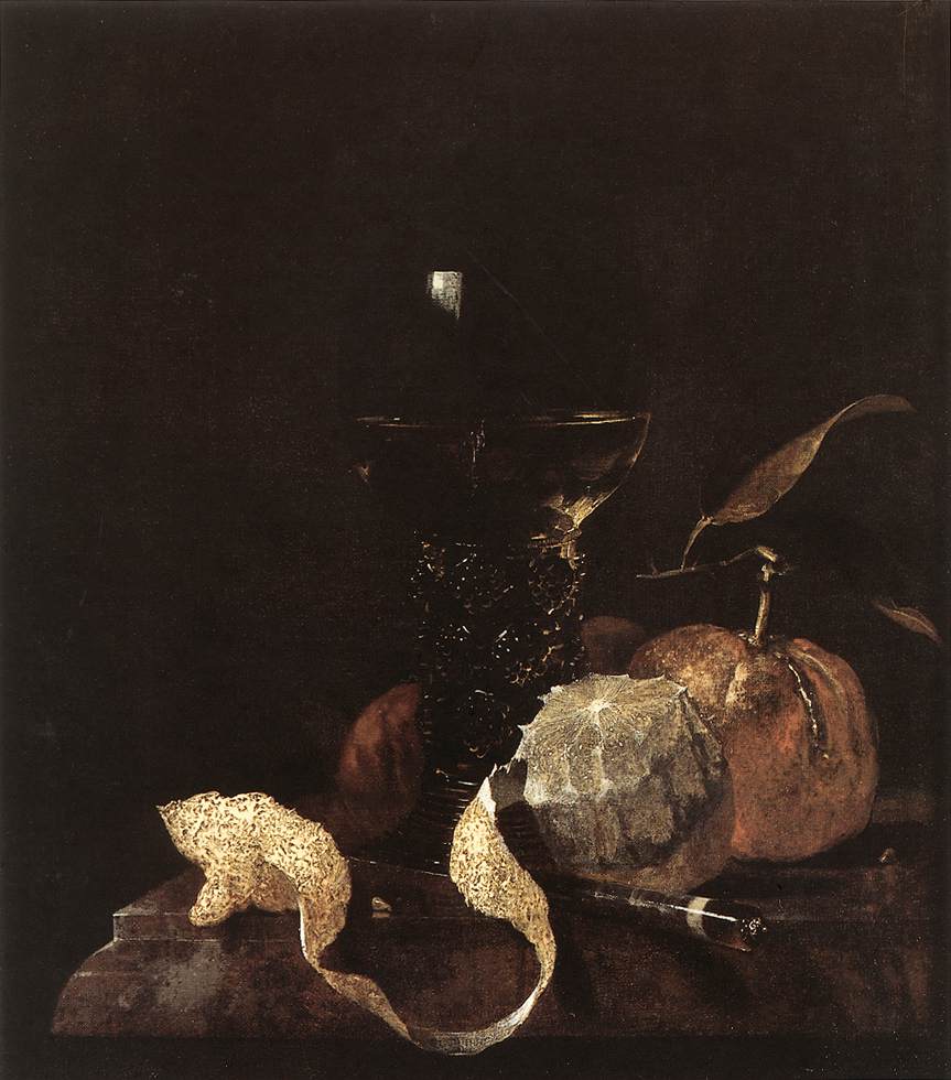 KALF, Willem Still-Life with Lemon, Oranges and Glass of Wine